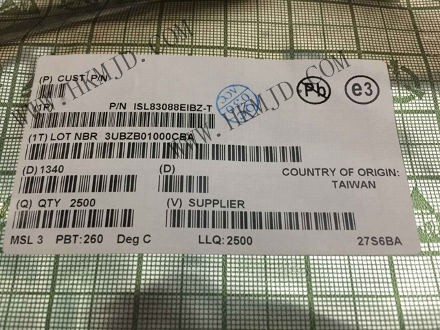 供應(yīng)半，收發(fā)器 ISL83088E ISL83088EIBZ RS-422/RS-485 接口 IC