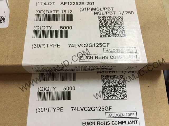 供應(yīng)集成電路 8-XFDFN 74LVC2G125GF 雙總線緩沖器/線路驅(qū)動(dòng)器；3態(tài)