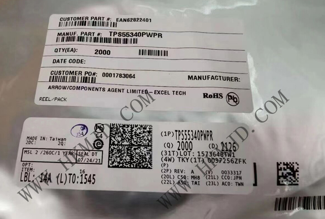 TI（5A、40V）電源開關(guān) TPS55340PWPR 單片非同步開關(guān)穩(wěn)壓器
