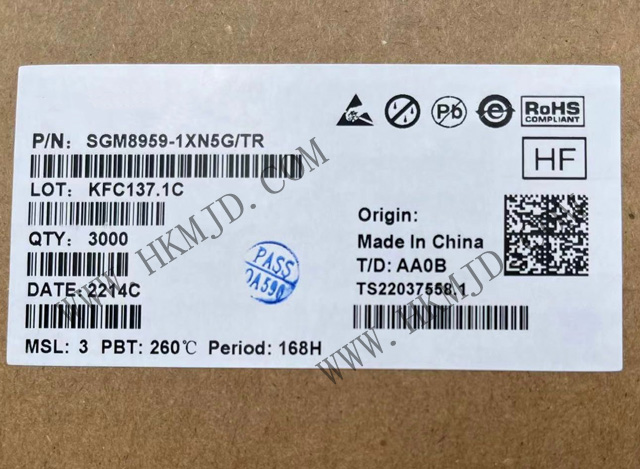 出售SGM8959-1XN5G 單 SGM8959-1 低VOS、低噪聲、高精度零漂移運(yùn)算放大器