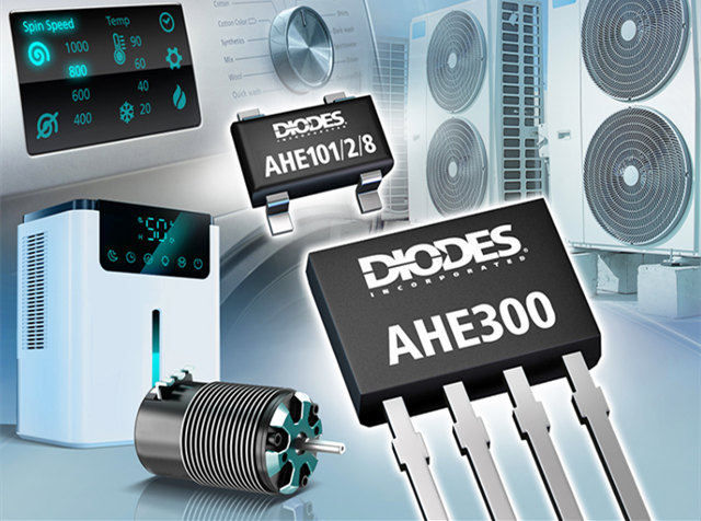 Diodes 公司推出先進(jìn)的銻化銦霍爾器件傳感器，適用于旋轉(zhuǎn)和電流檢測產(chǎn)品應(yīng)用